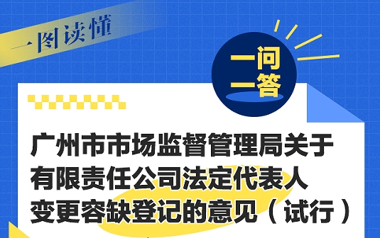 【一图读懂】《黄色直播
关于有限责任公司法定代表人变更容缺登记的意见（试行）》一问一答